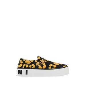 MARNI Women's Patterned Canvas Platform Slip-On Sneakers Women FLORAL